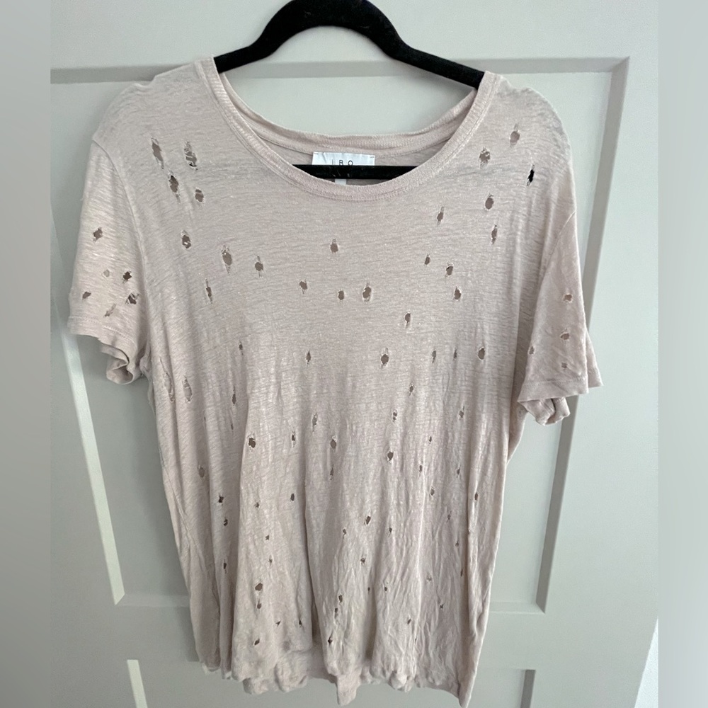 IRO Distressed Crewneck Tee